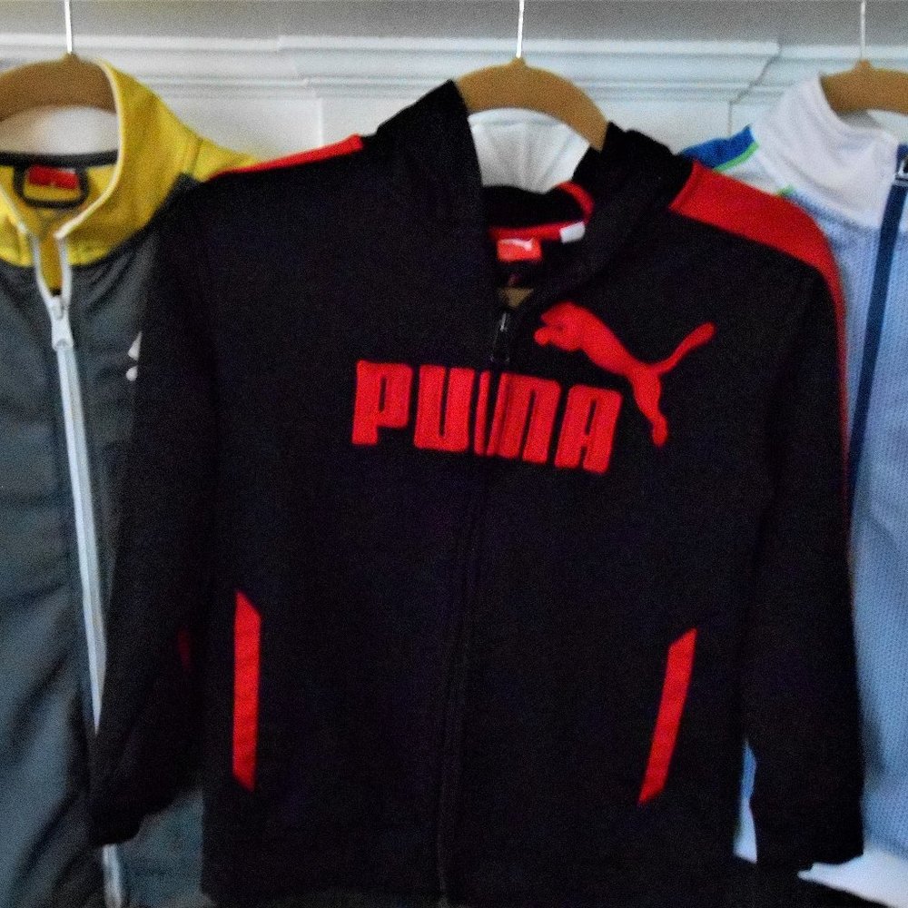 Lot of 3 Puma Boys Zippered Jackets Size small